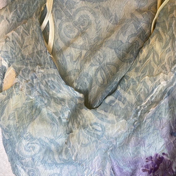 Komarov Pastel Crinkle Chiffon Midi Dress w/ Slip – Size XL - Picture 7 of 9